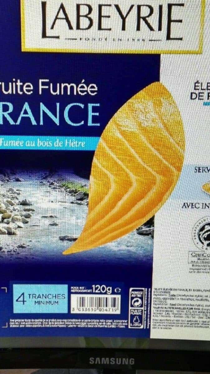 Labeyrie Truite fumée France packshot