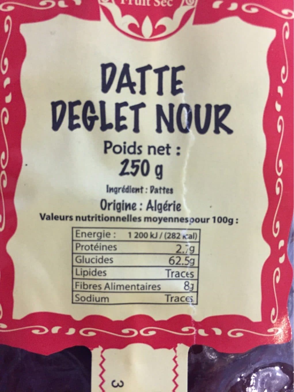 La maison du fruit sec Datte Deglet Nour packshot