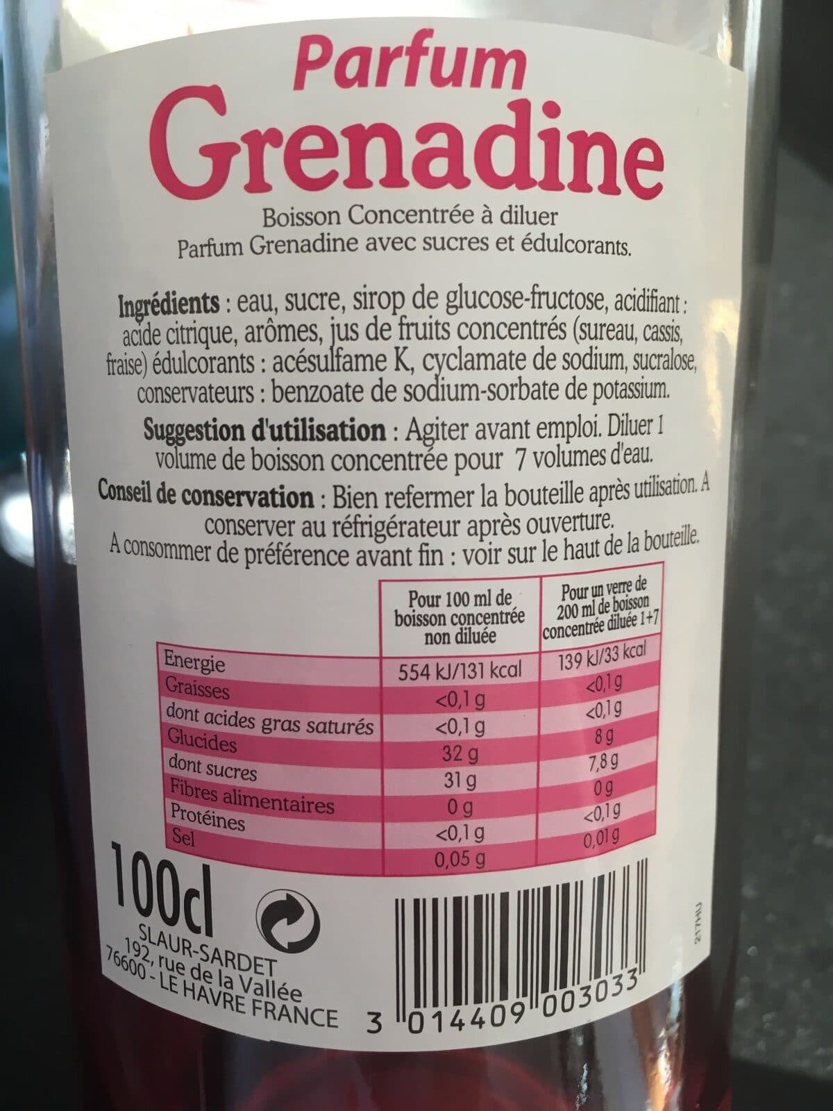 Parfum Grenadine packshot