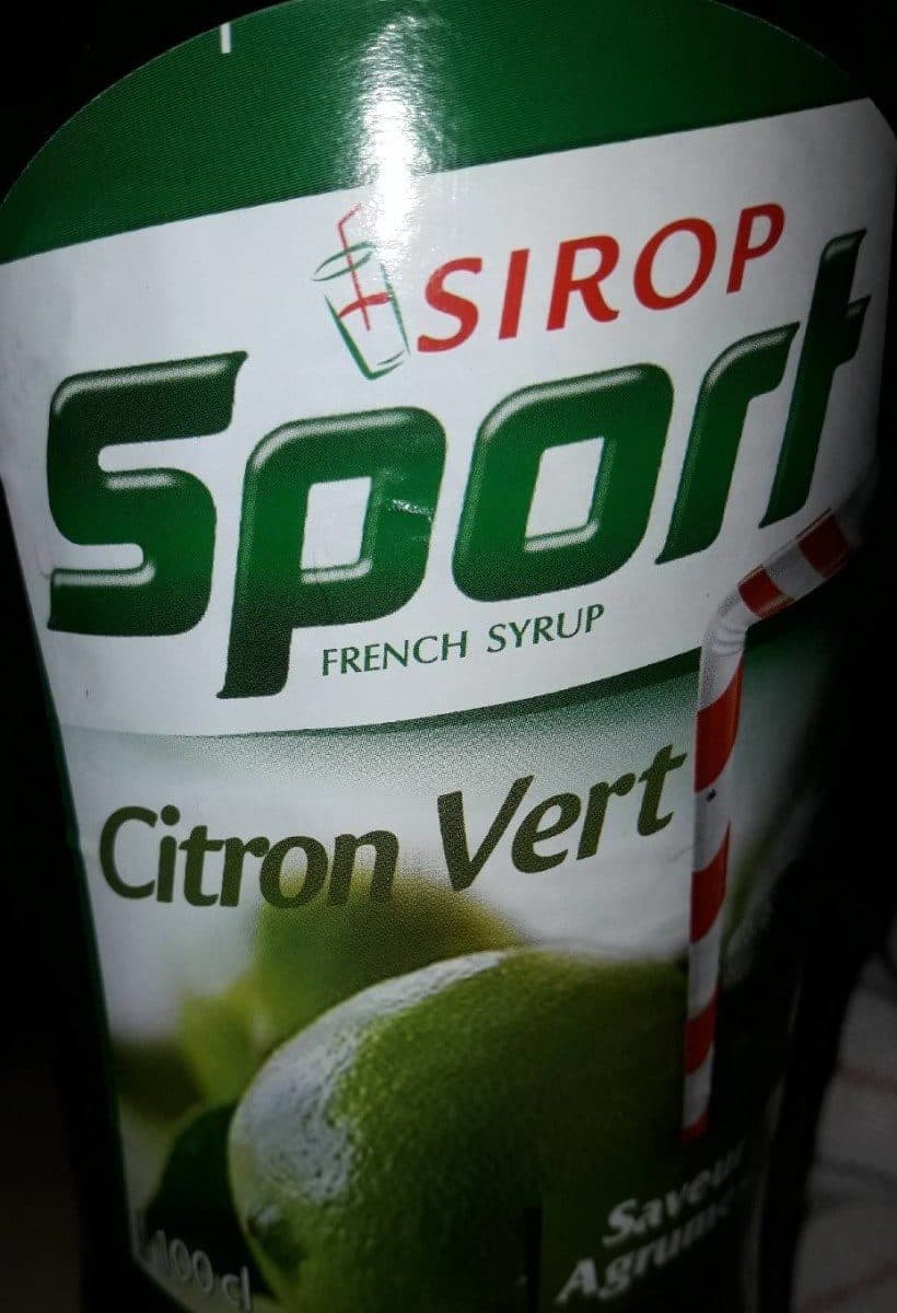Sport Sirop Citron vert packshot