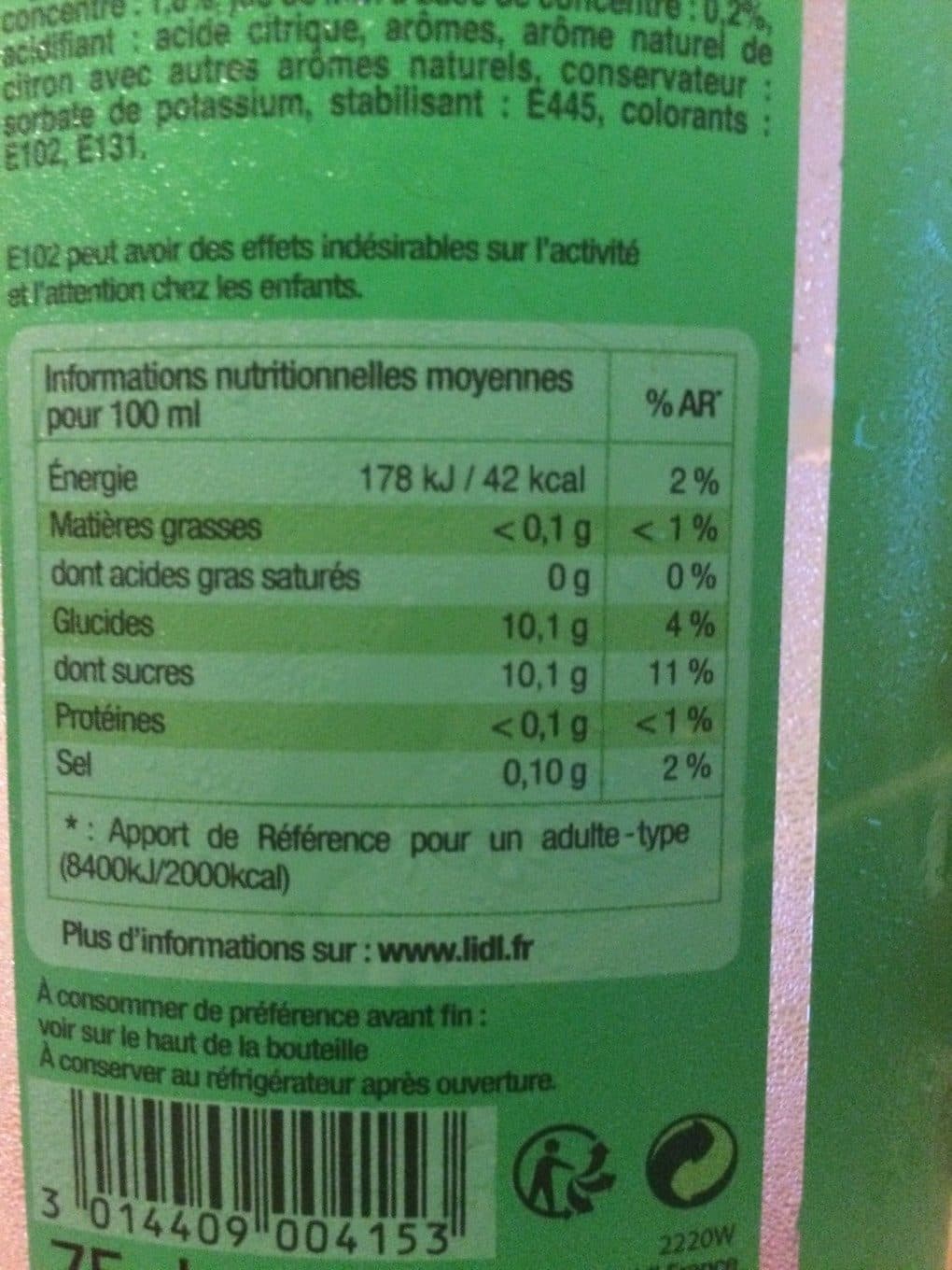 Open Food Facts Coktail sans alcool packshot