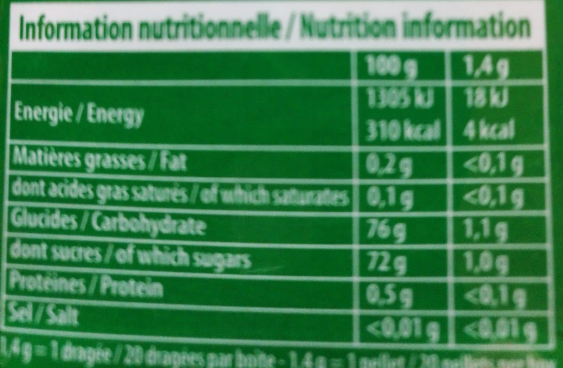 Hollywood Hollywood Dragées Chlorophylle 20 x 20 packshot