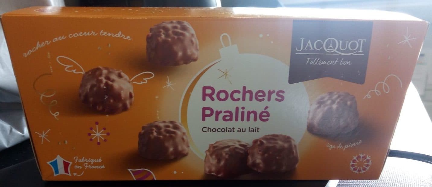 Jacquot Rochers en chocolat au lait au praline JACQUOT, 16 unites packshot
