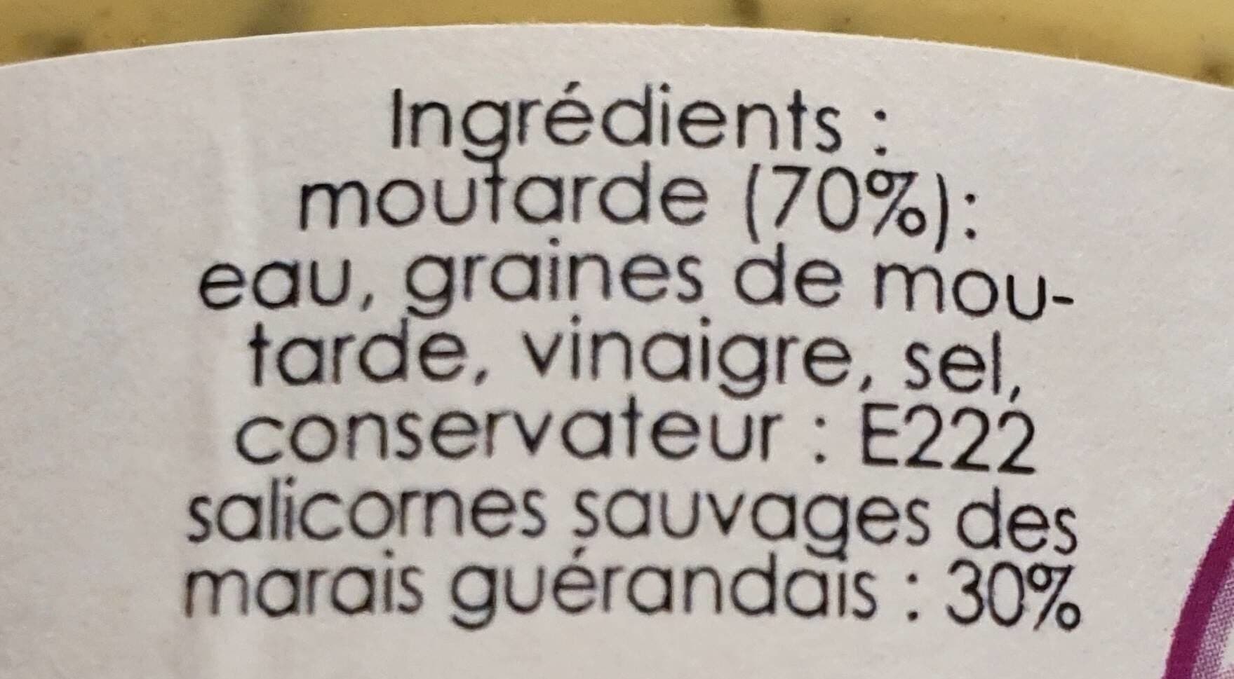 Open Food Facts Moutarde aux salicorne packshot