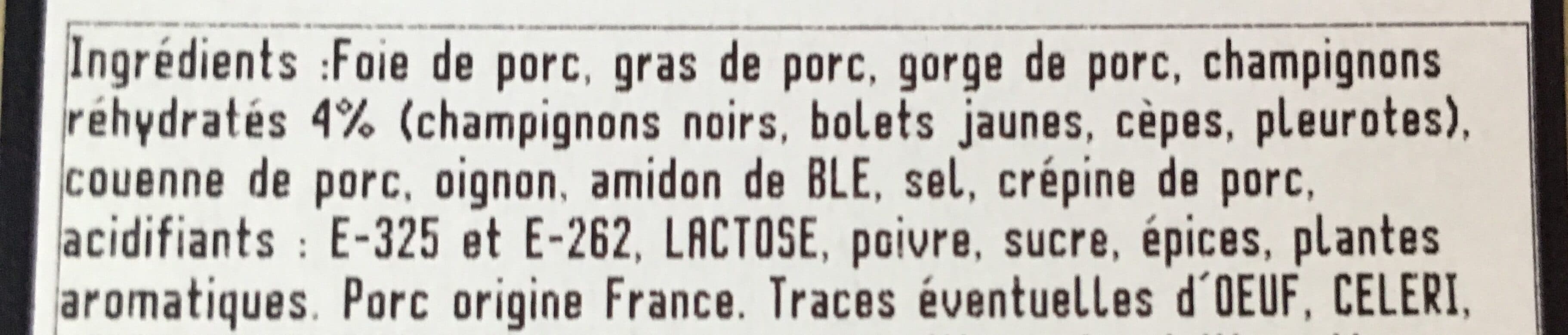 Guyader Confit de foie de porc aux champignons forestiers packshot