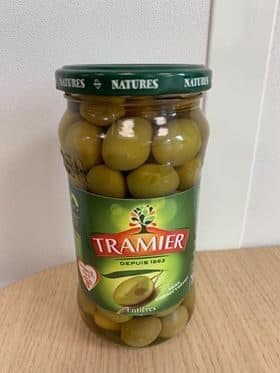 Tramier Olives vertes entières packshot