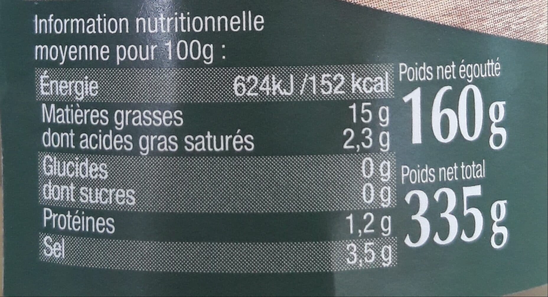 Tramier Olives vertes dénoyautées packshot