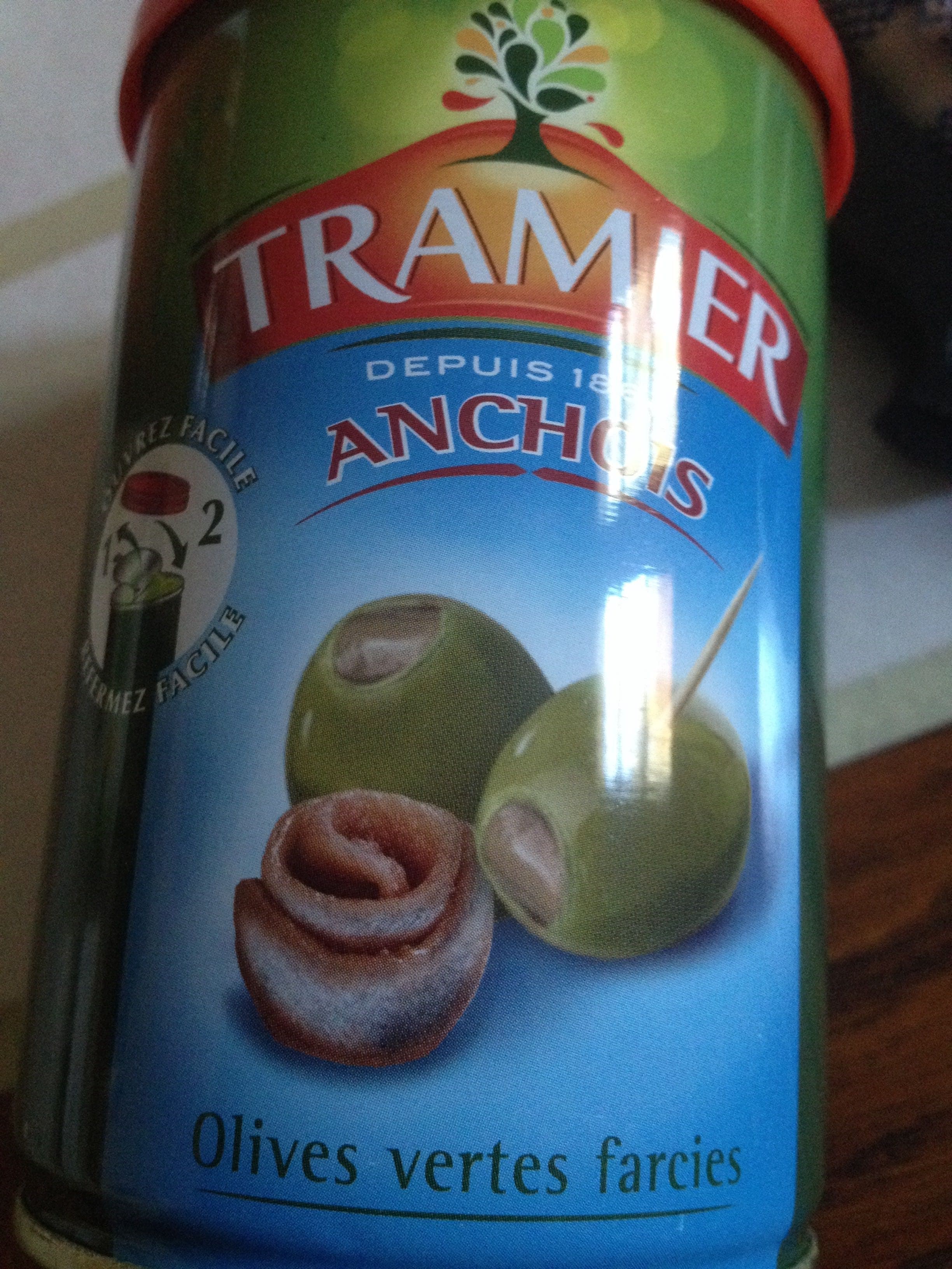Tramier Olives vertes farcies aux anchoix packshot