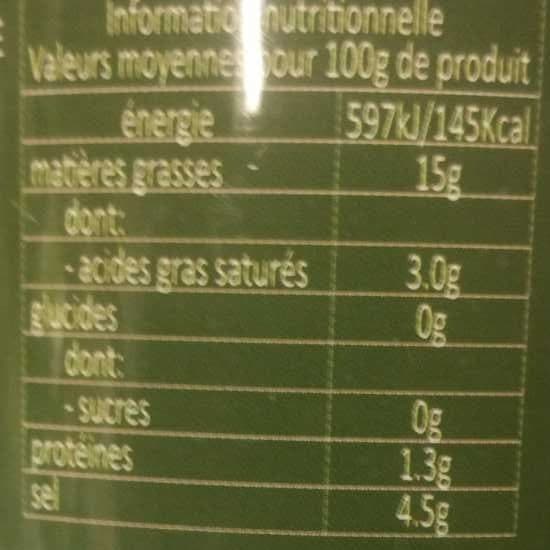 Tramier Olives vertes farcies aux anchoix packshot