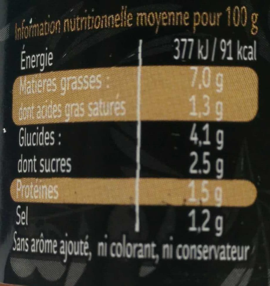 Tramier Sauce aux olives champignons packshot