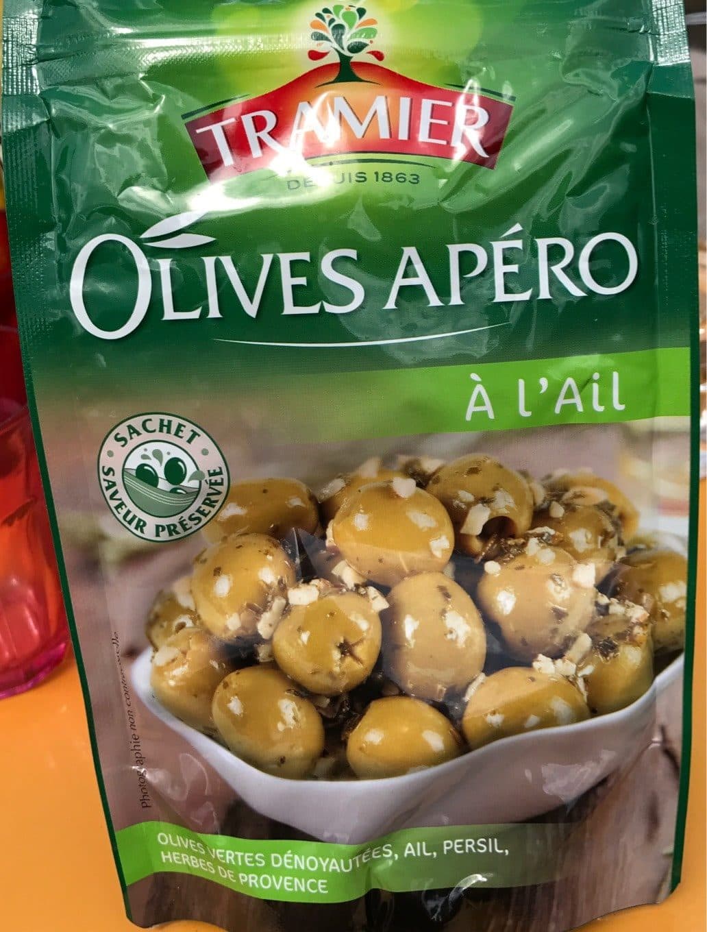 Tramier Olives apéro à l'ail packshot