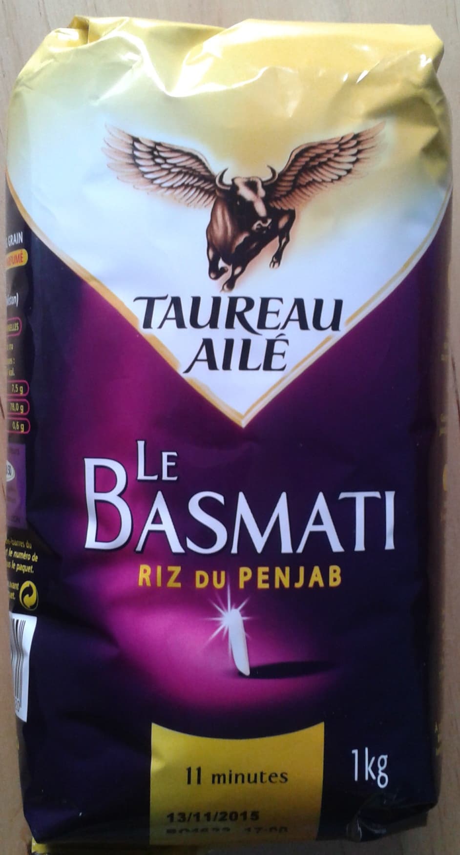 Taureau ailé Basmati benjab packshot