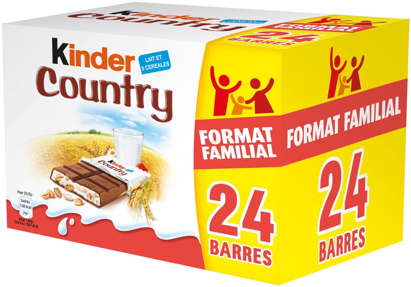 Ferrero Barres chocolat au lait et cereales packshot