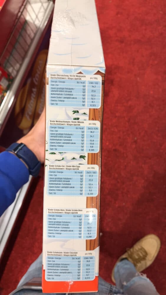 Ferrero kinder packshot