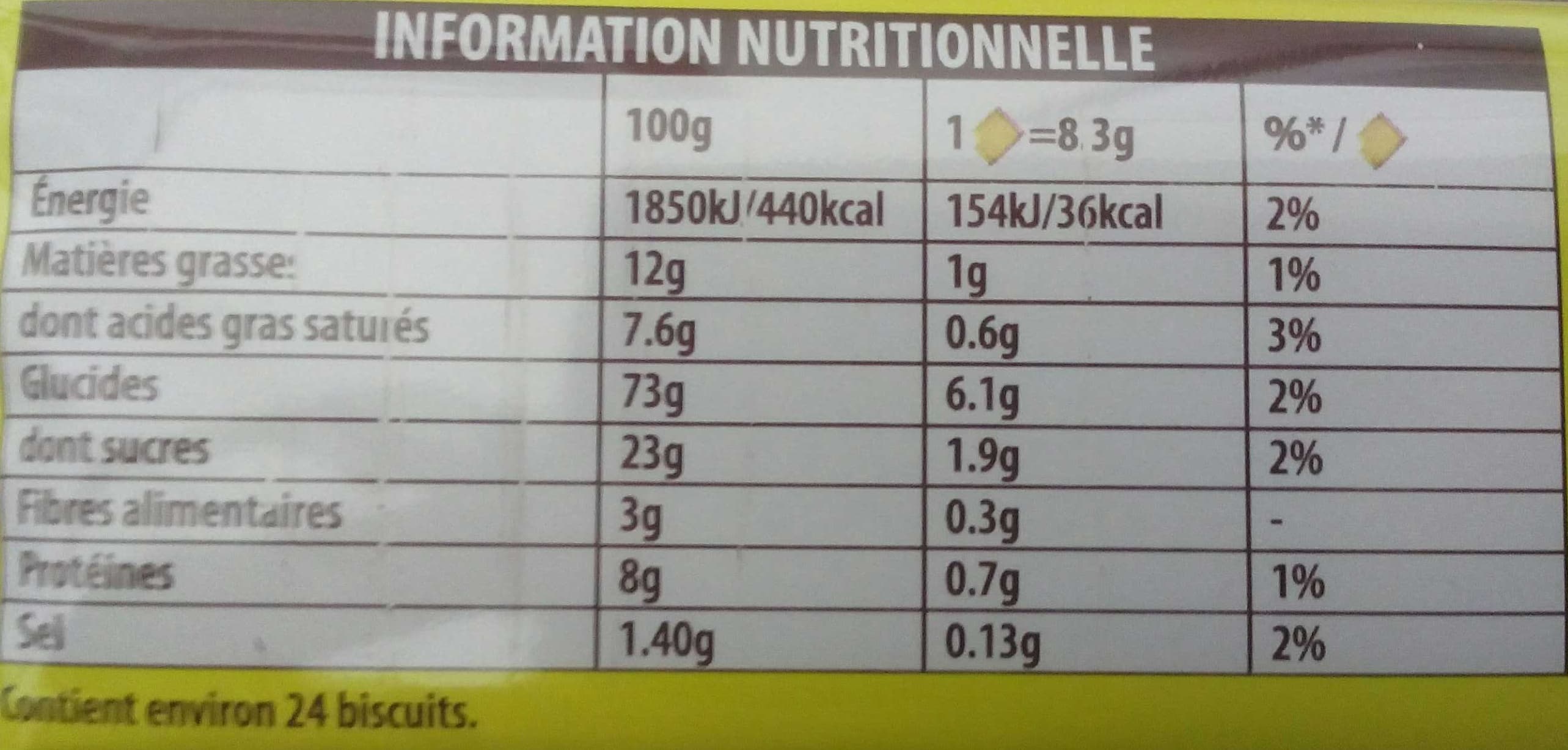 Lu 2X200G 24 Veritable Petit Beurre Lu packshot