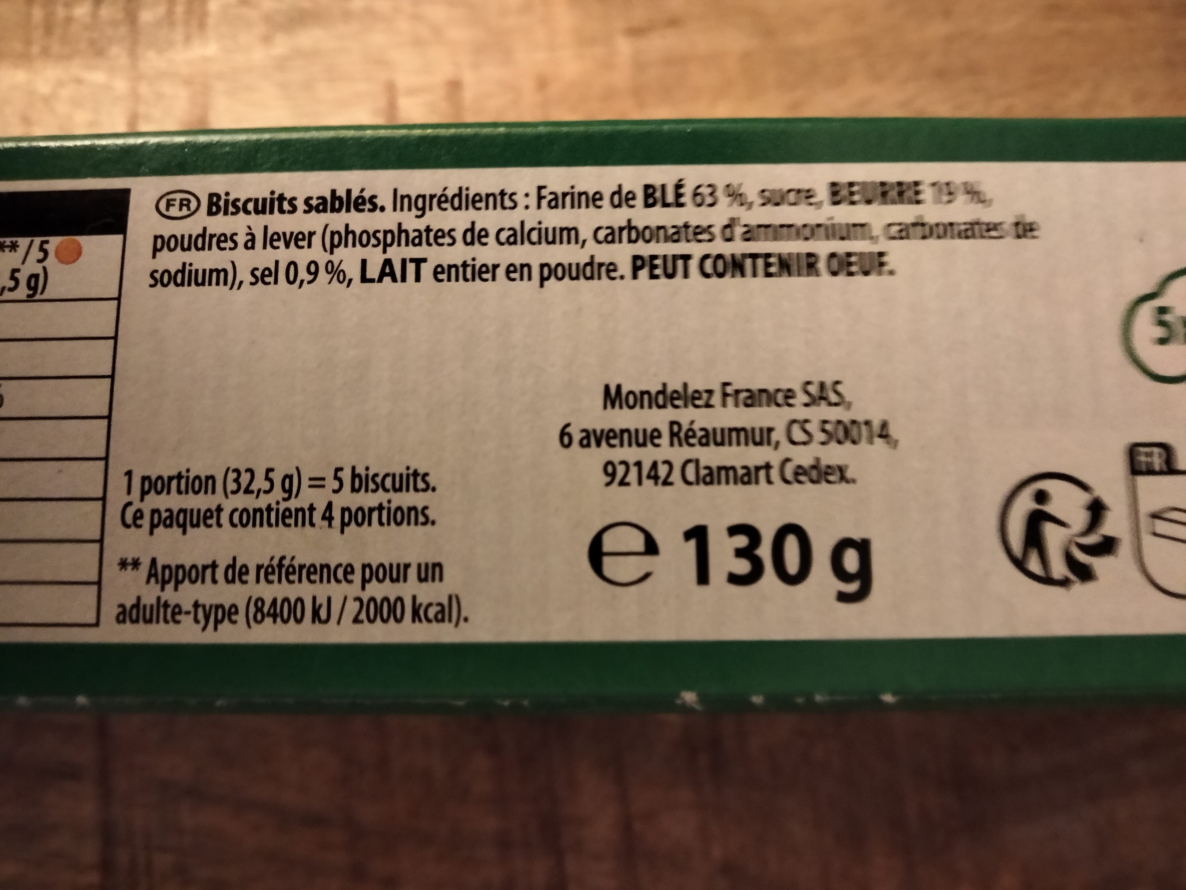 LU Sablés beurré nantais packshot
