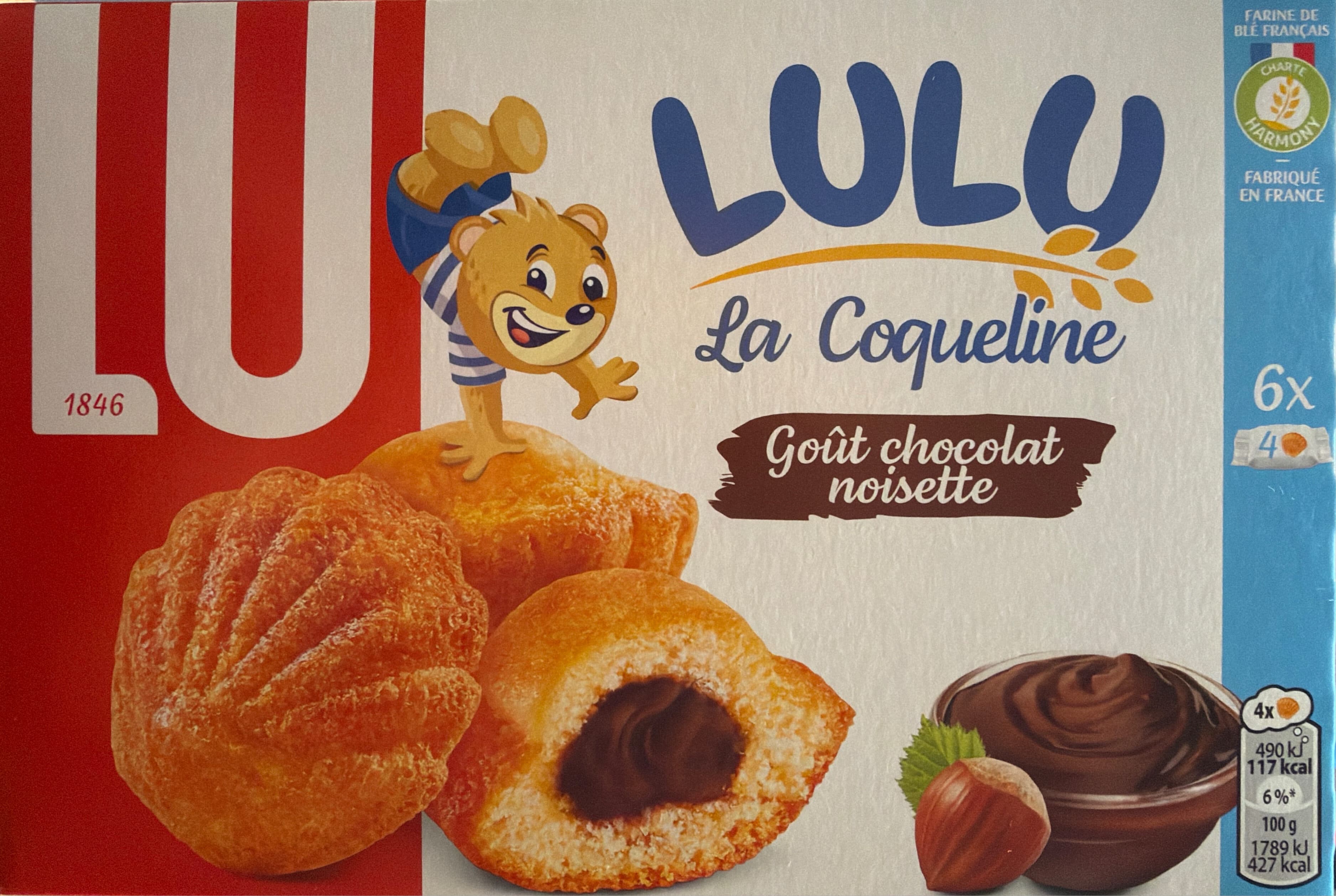 LU Lulu La Coqueline Goût Chocolat Noisette packshot
