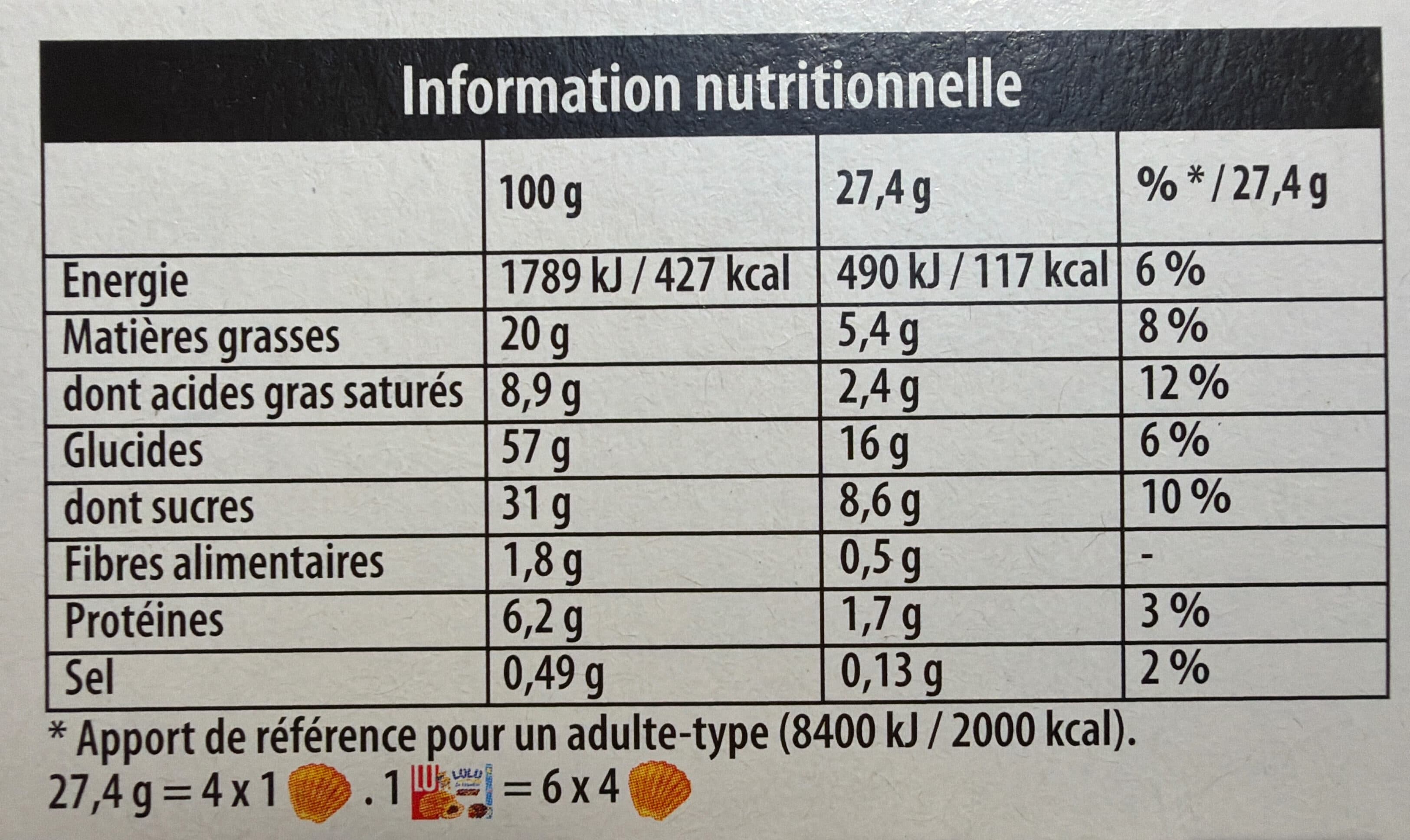 LU Lulu La Coqueline Goût Chocolat Noisette packshot