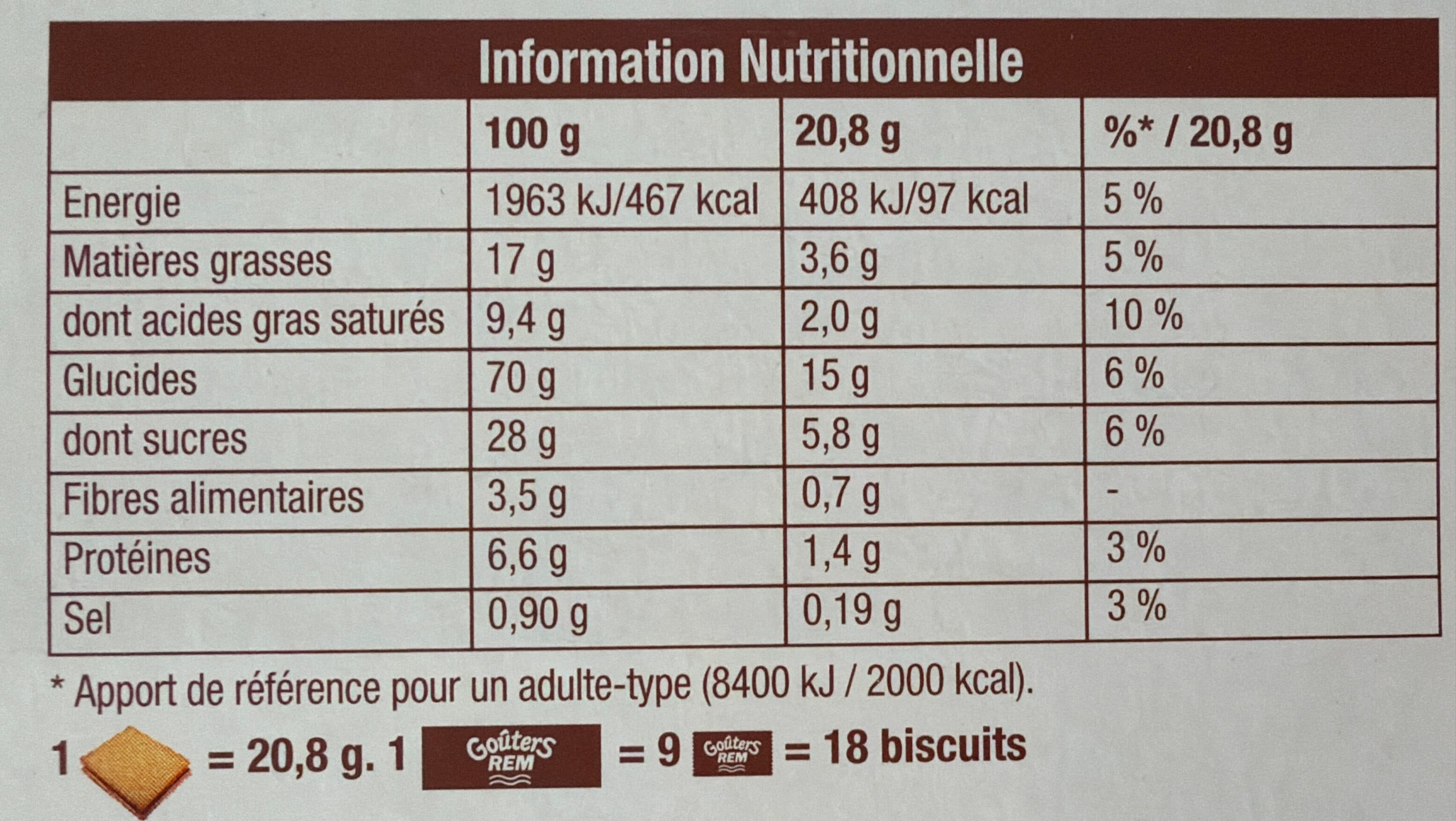 Goûters REM Goûters REM Parfum chocolat packshot