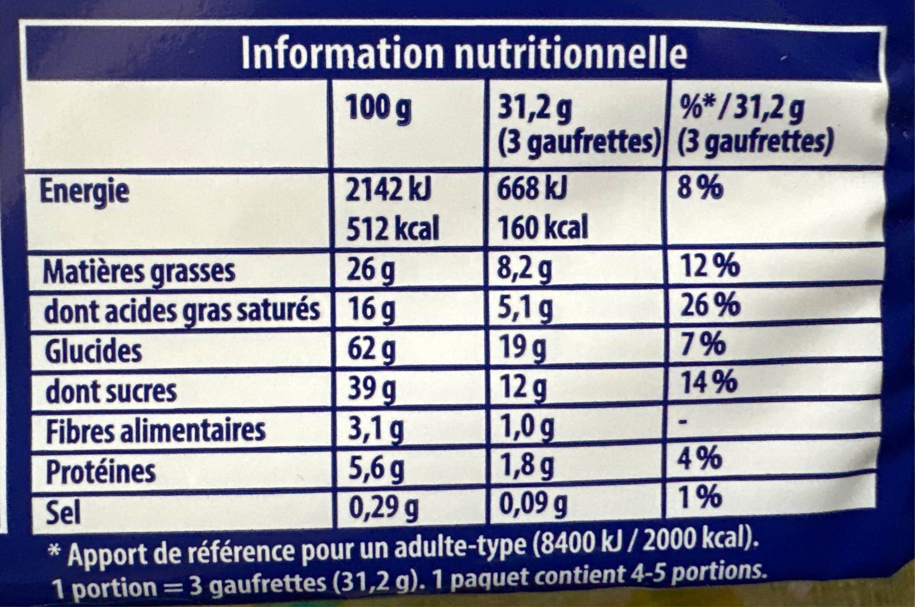 Brun 14 Gaufrettes saveur Cacao packshot