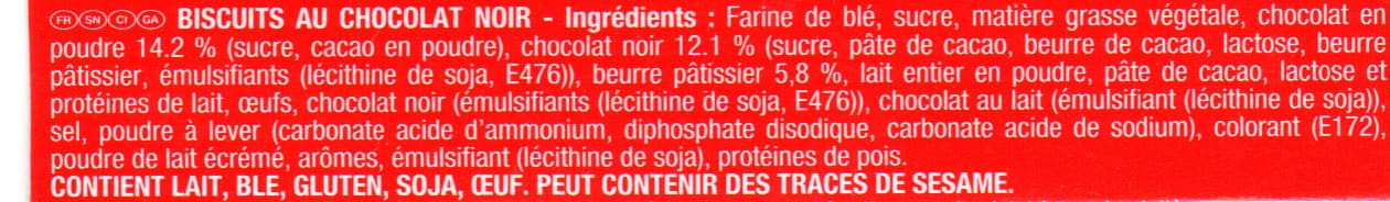 Kraft Foods Pépito pockitos chocolat noir packshot