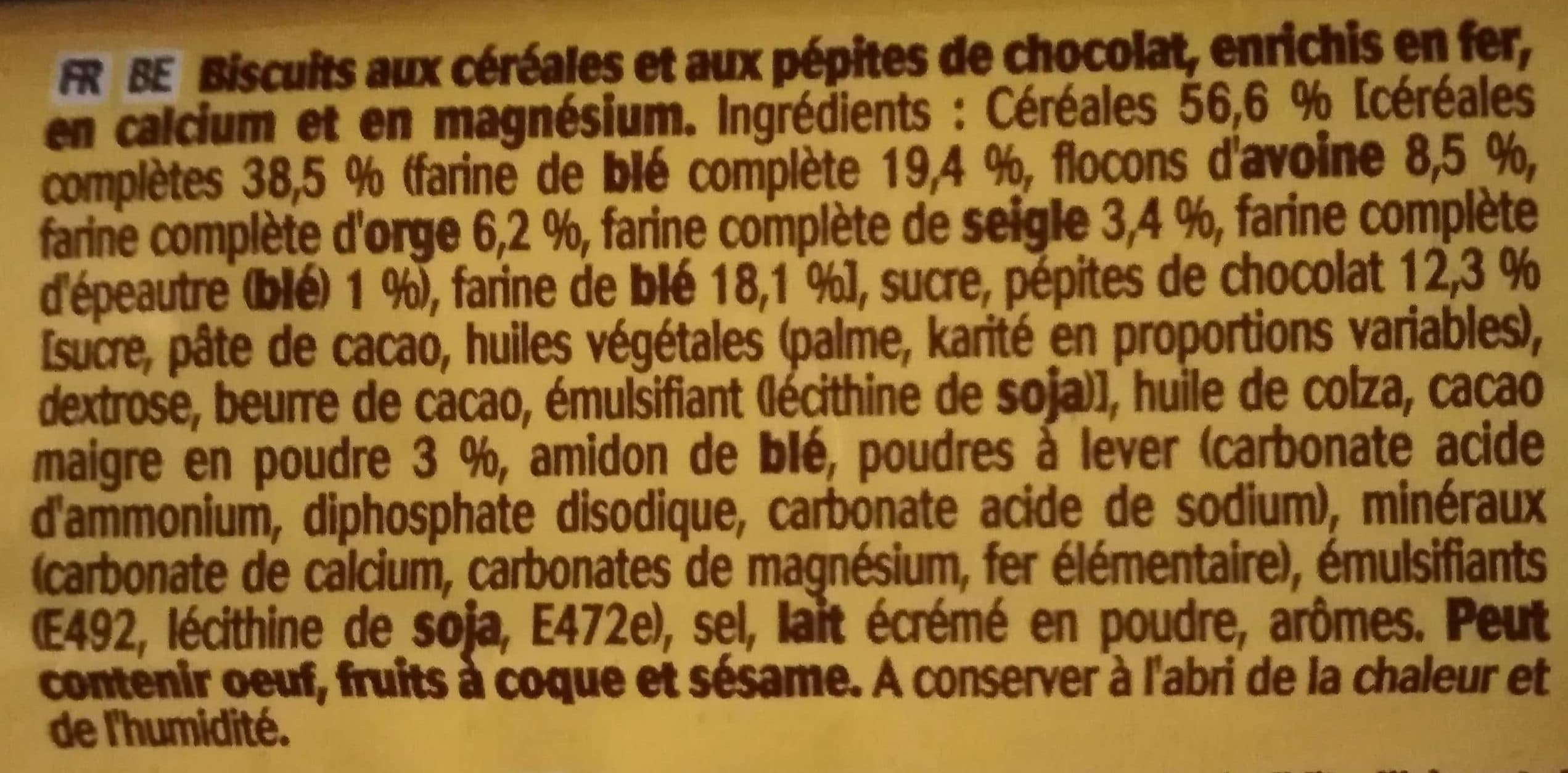 BelVita Petit déjeuner pépites chocolat packshot