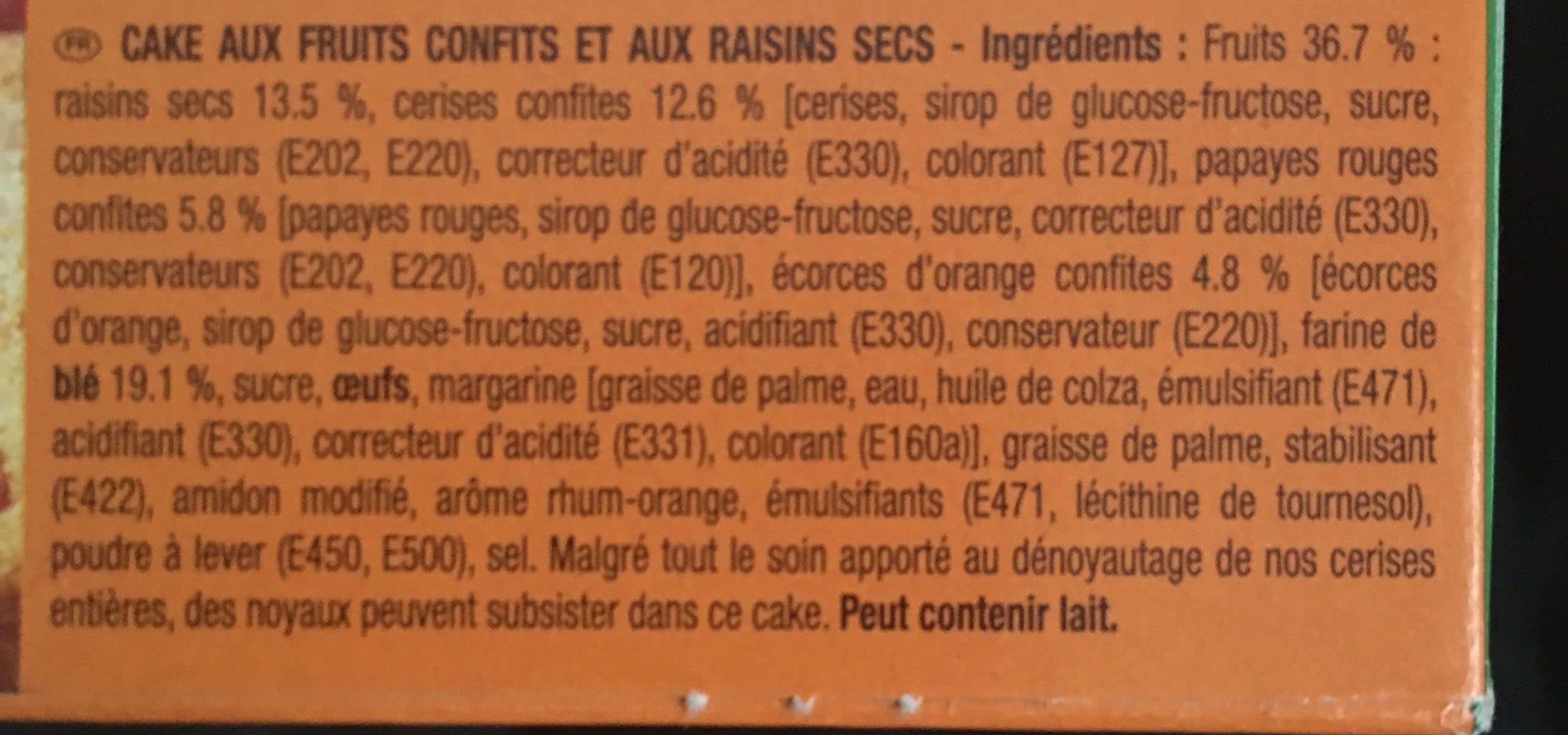 LU Cake vandame aux fruits packshot