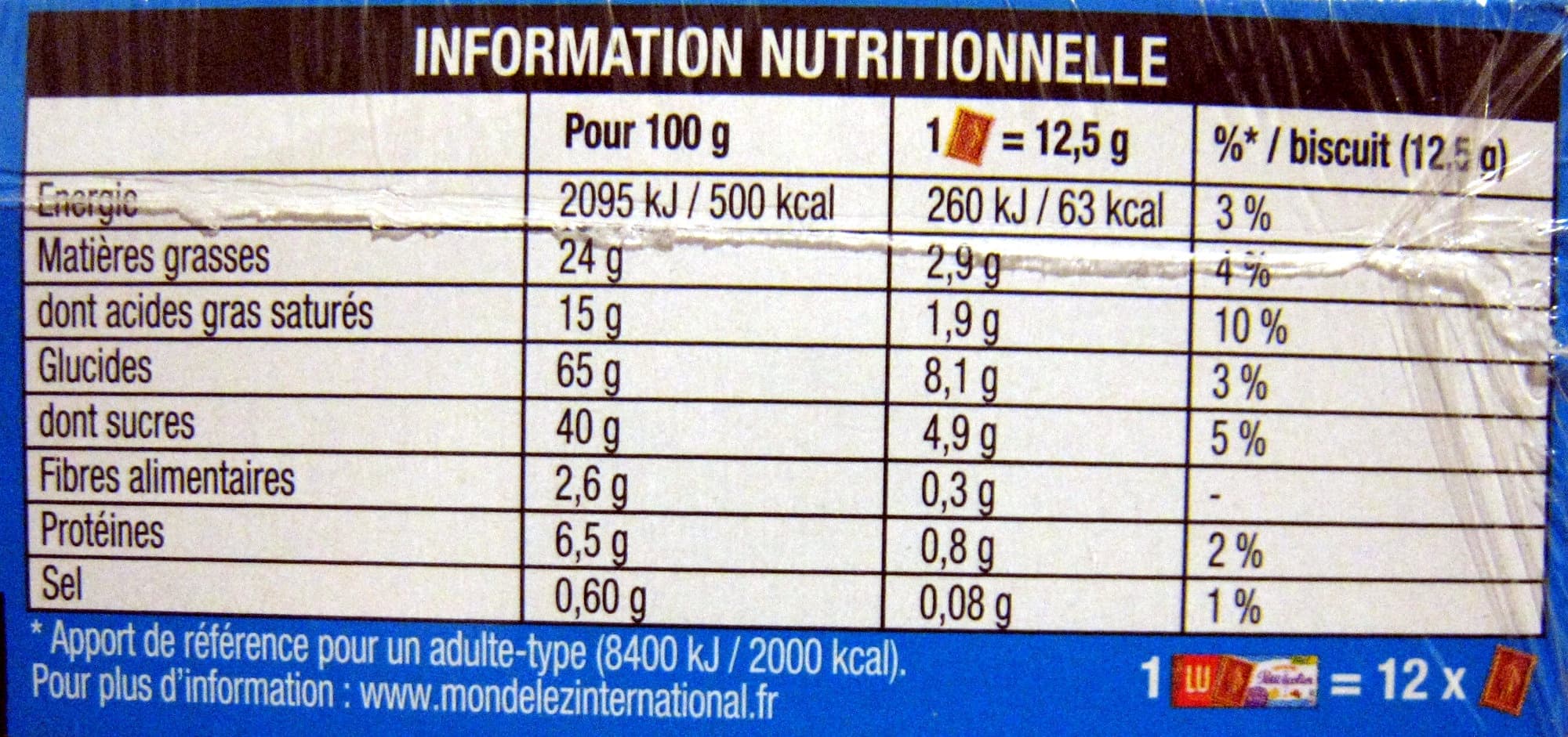 LU Véritable Petit écolier Chocolat au lait (lot de 4 x 150 g) LU packshot