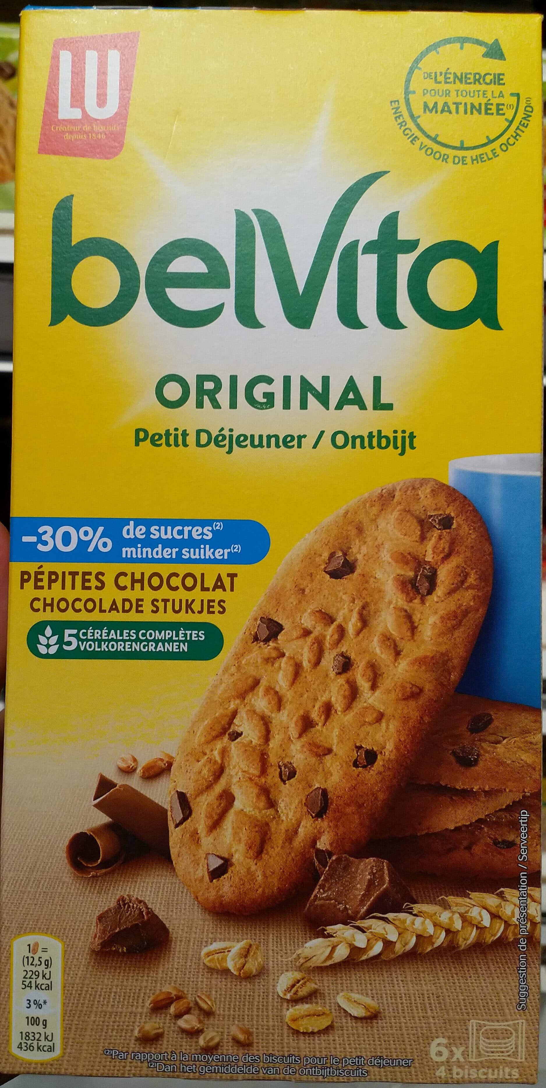 LU BelVita Original Petit Déjeuner pépites de chocolat packshot