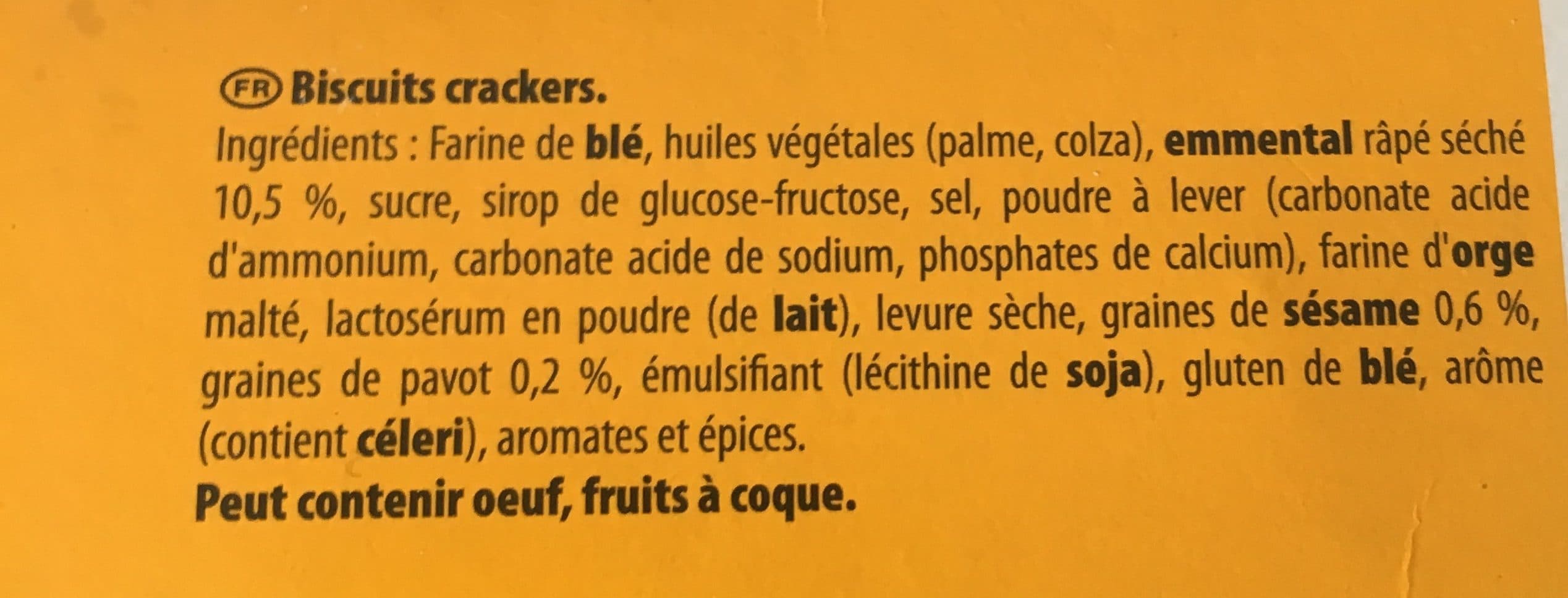 Belin Apéritif Monaco - Biscuits crakers packshot