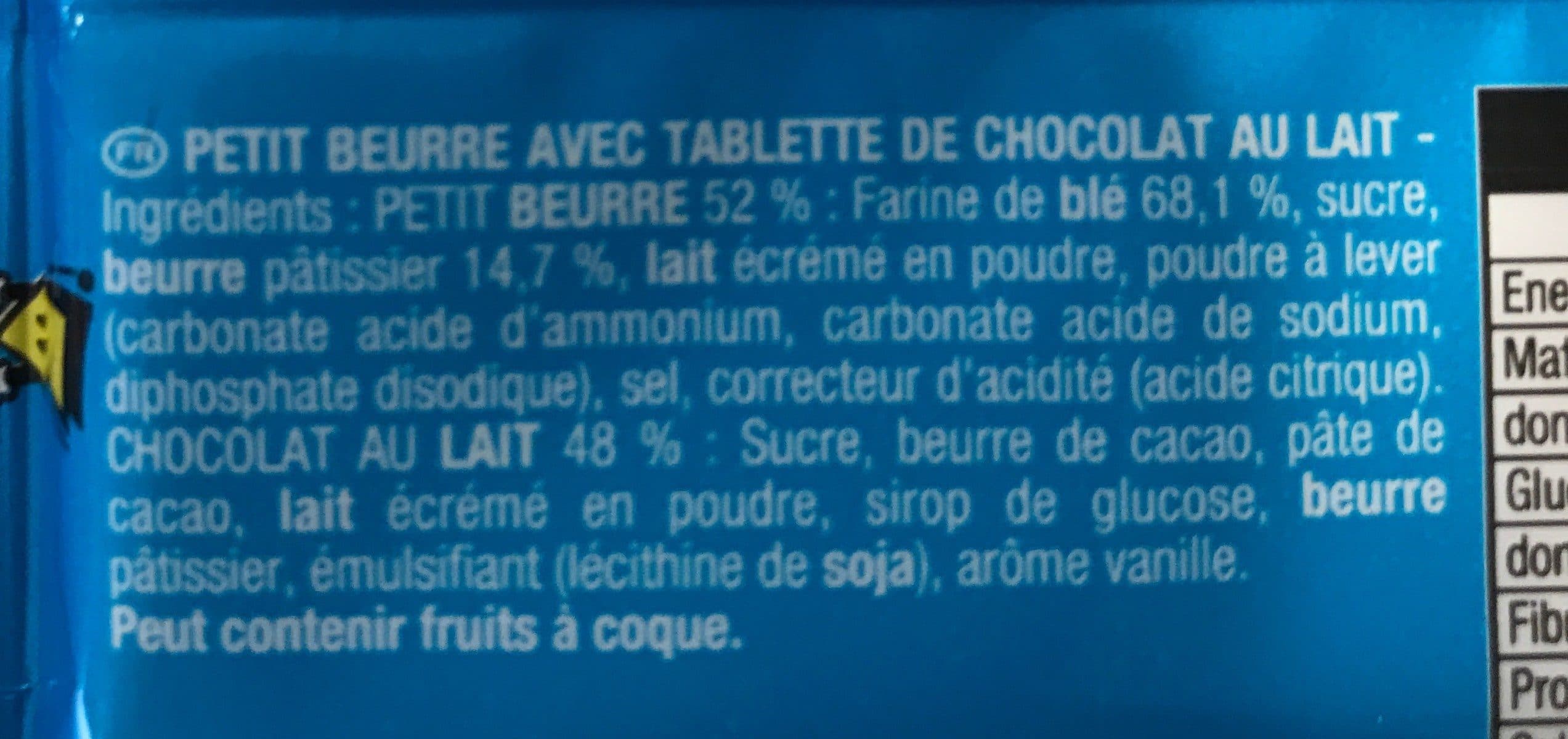 Lu Petit ecolier chocolat au lait packshot