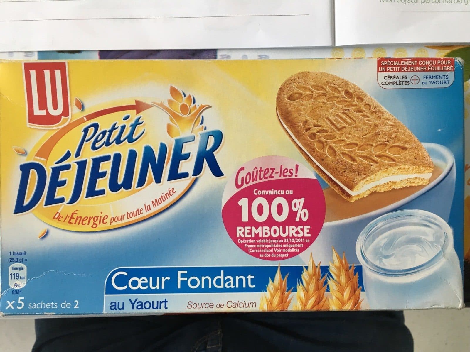 Lu Petit dejeuner Coeur Fondant au Yaourt packshot