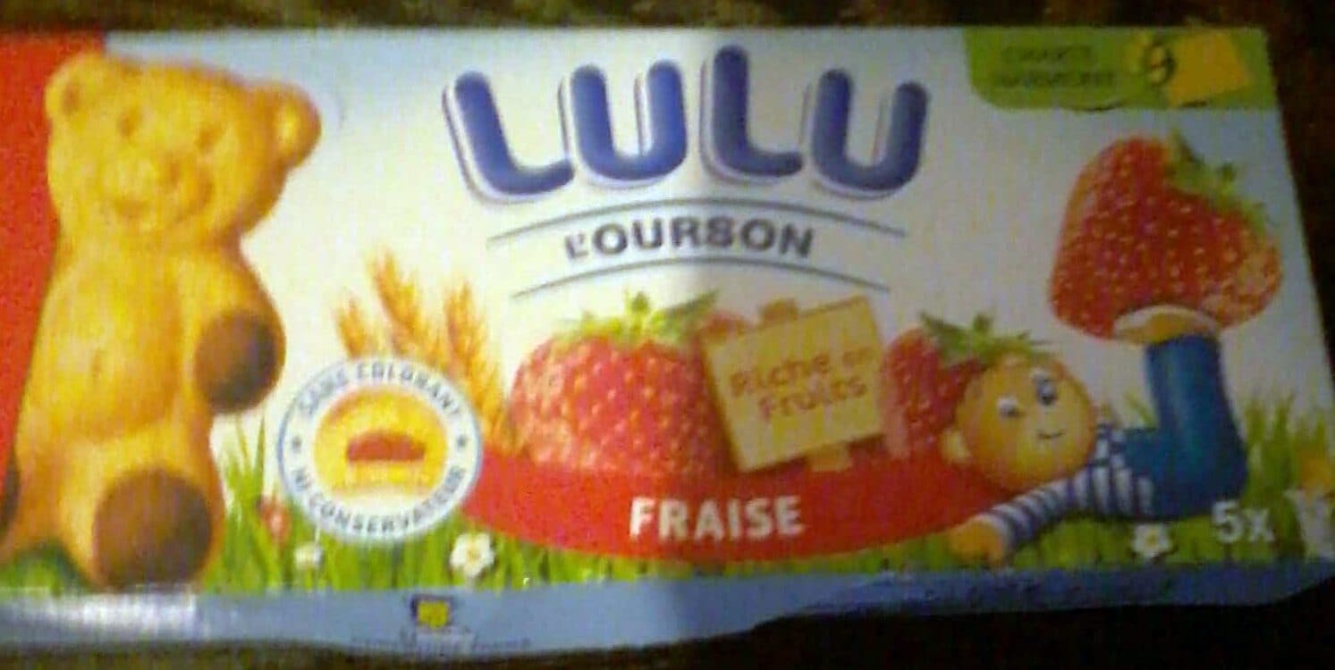 Lu Lulu l'Ourson Fraise packshot