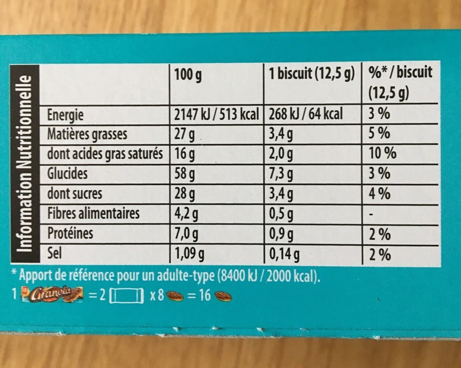 Lu Granola Chocolat au Lait et Coco packshot