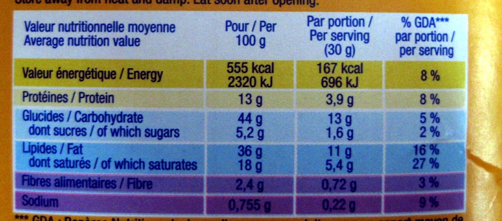 Belin Monaco à l'emmental (Belin Box) packshot