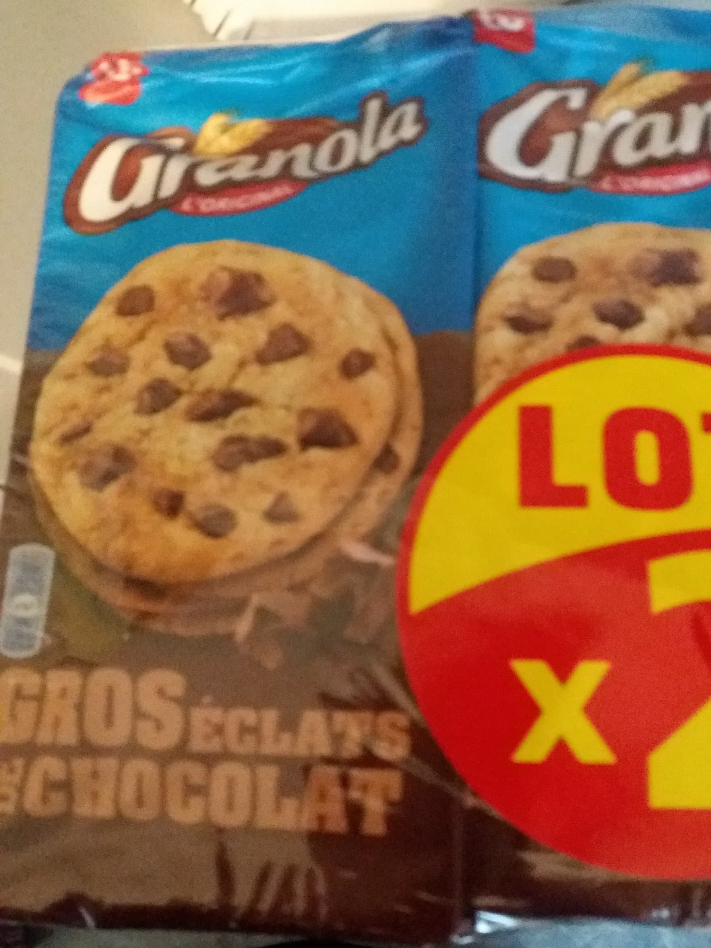Lu Granola extra cookies chocolat packshot