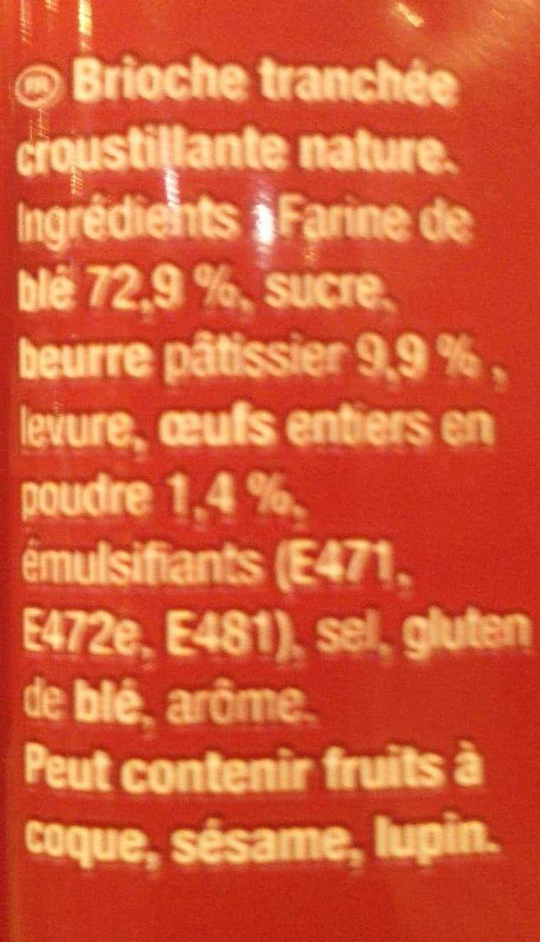 Heudebert Brioche grillée packshot