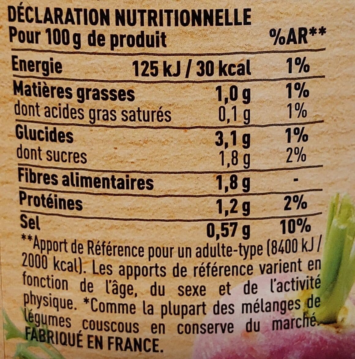 D'aucy Légumes cuisinés pour couscous d'aucy 800g packshot