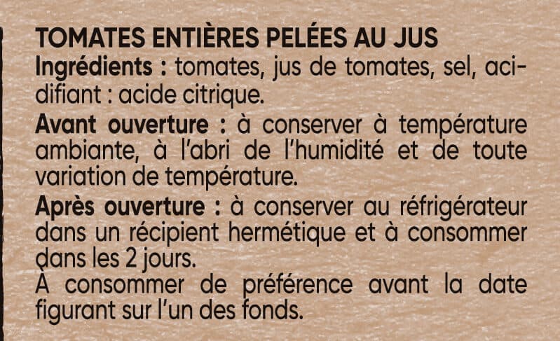 D'aucy Tomates pelées d'aucy 475g packshot