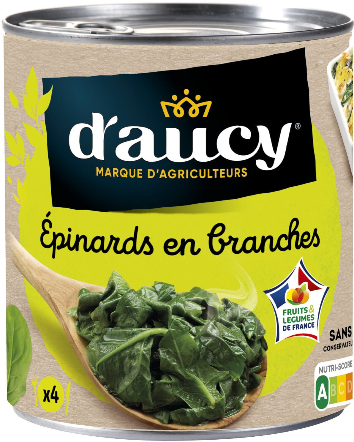D'aucy 530g EPINARDS EN BRANCHES packshot