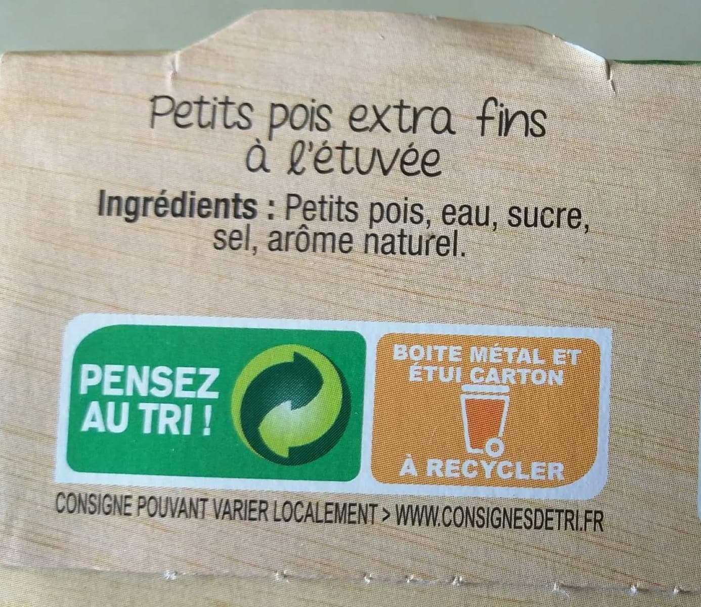 D'aucy Petits pois extra fins d'aucy cart.3x140g packshot