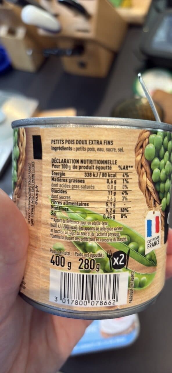d'aucy Petits pois extra fins d'aucy 280g packshot