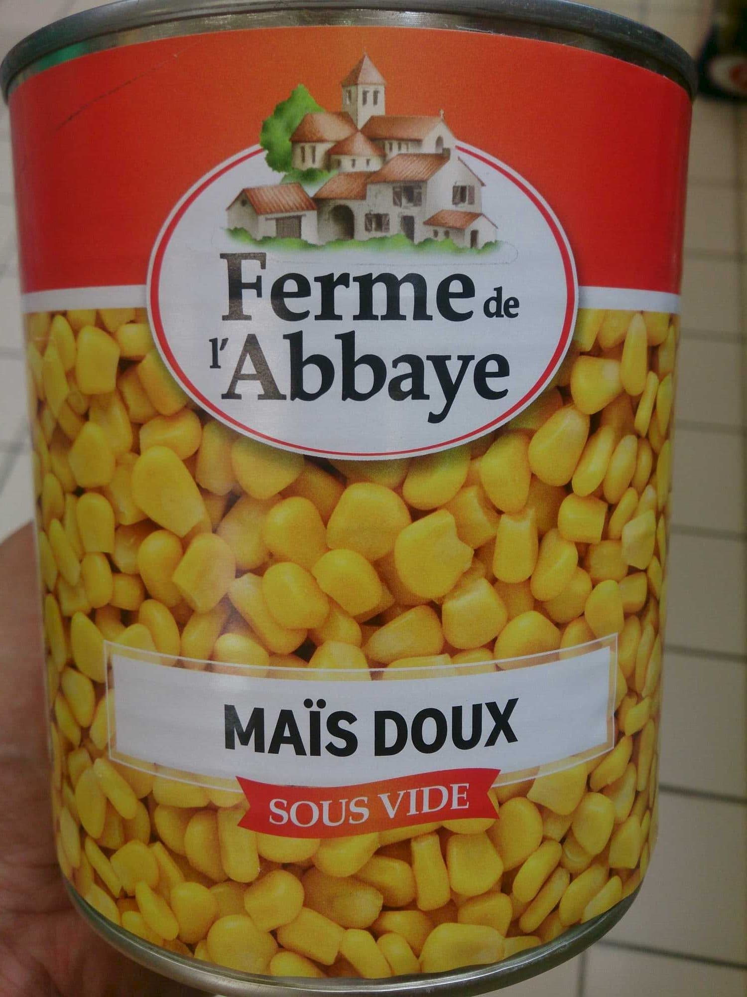 Ferme de l'Abbaye Maïs Doux Sous Vide packshot