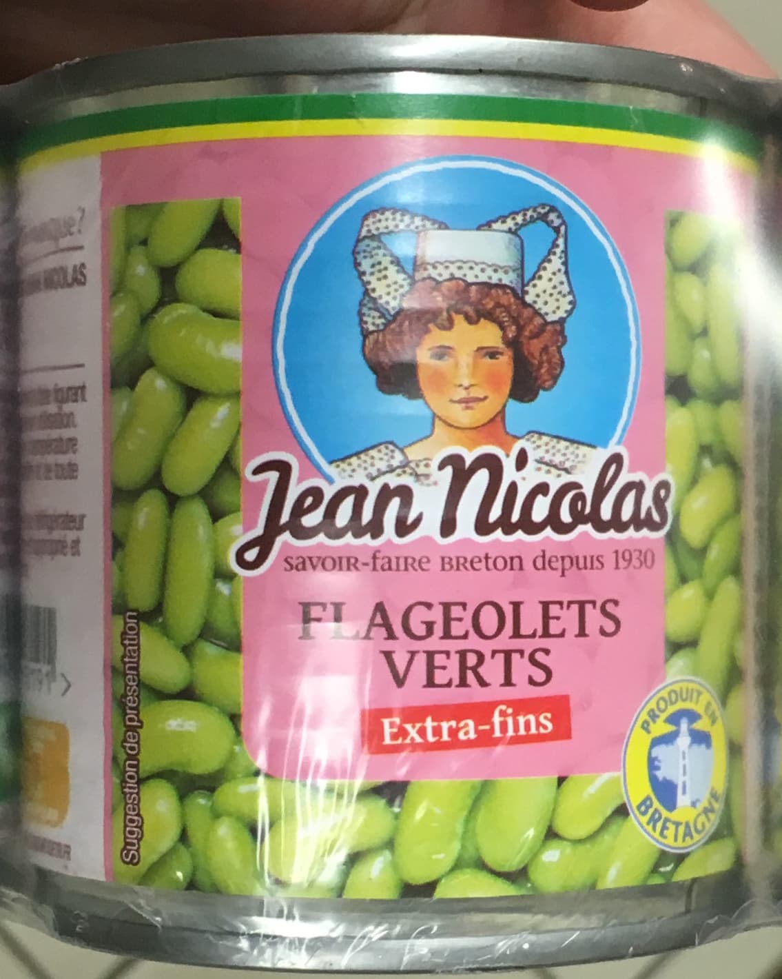 Jean Nicolas Flageolets verts extra-fins packshot