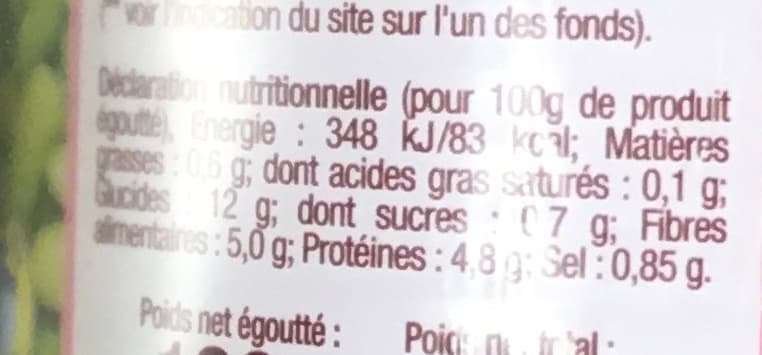 Jean Nicolas Flageolets verts extra-fins packshot