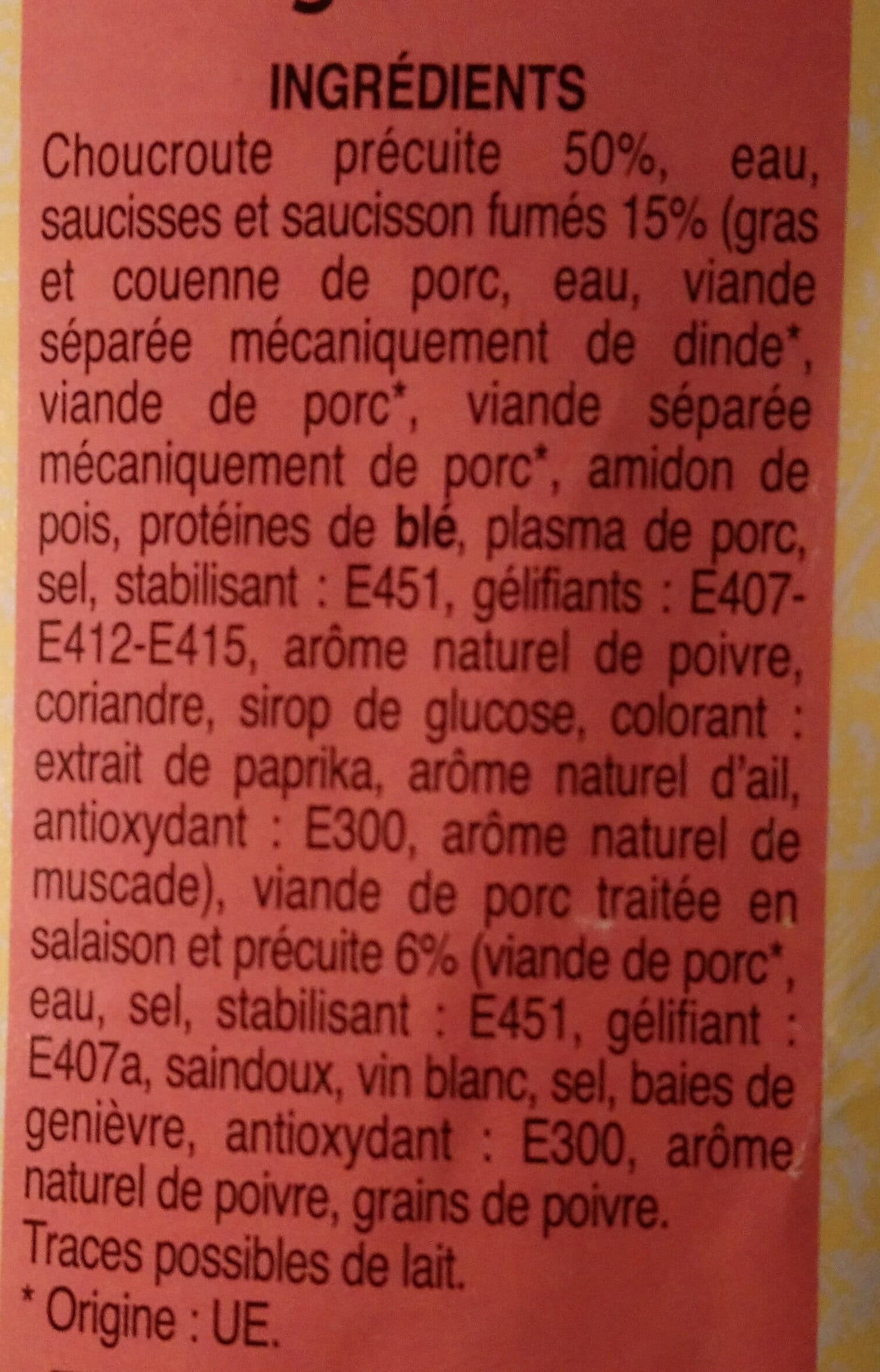 CIE GEN PROD ALIMENTAIRES PENY Choucroute garnie packshot