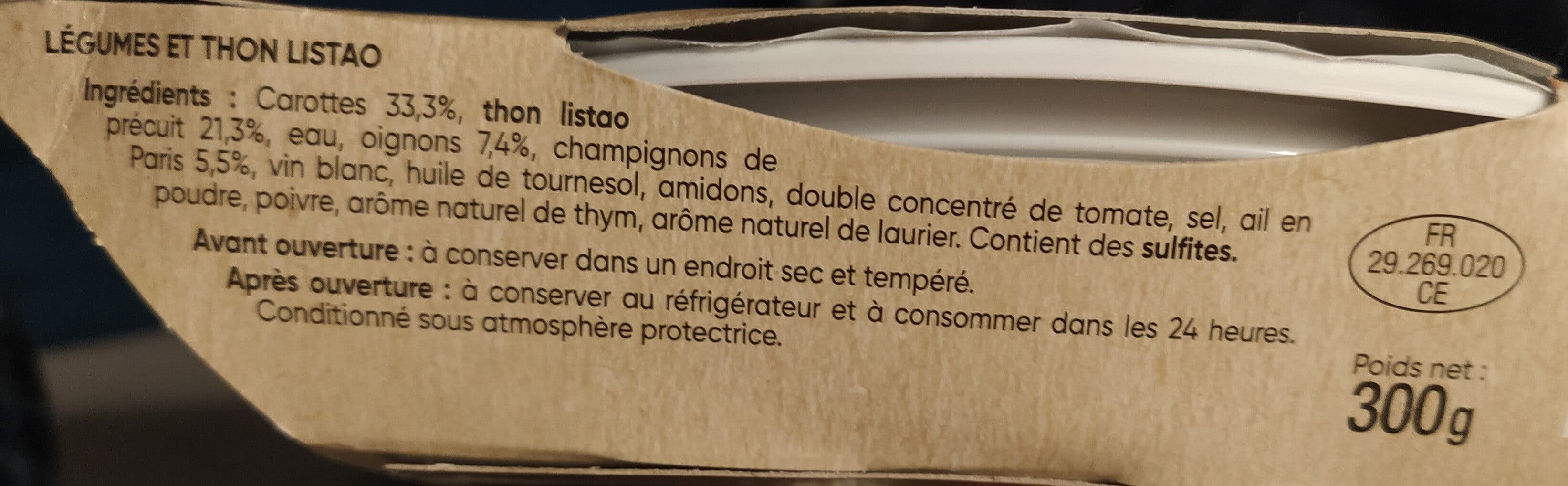 D'aucy Matelote de thon et petits légumes Plat de la mer d'aucy 300g packshot