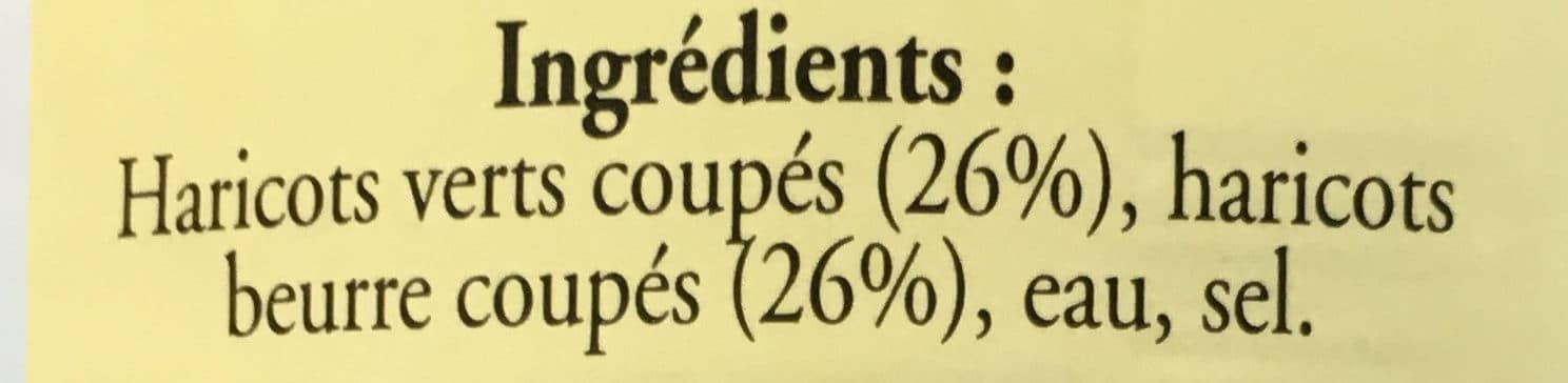 C.G.C Duo de Haricots Verts et Beurre coupés packshot
