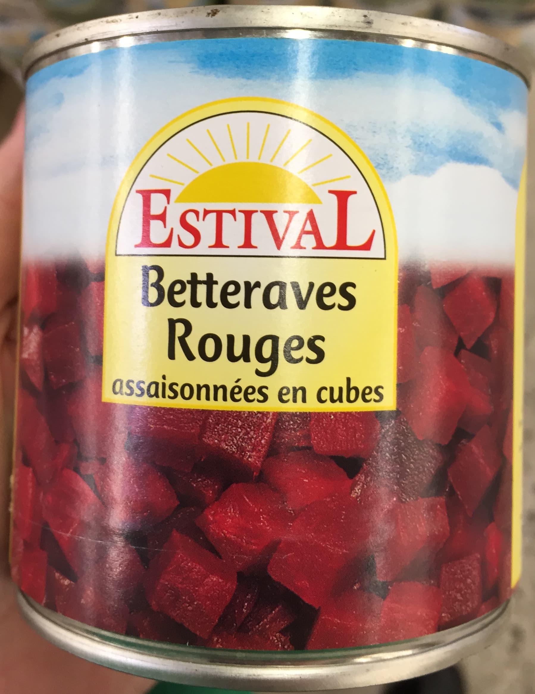 Estival Betteraves Rouges assaisonnées en cubes packshot