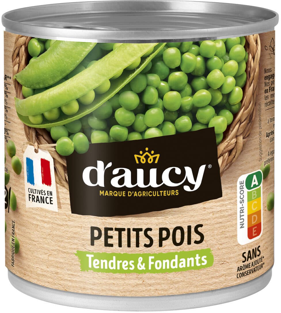 D'aucy Petits pois tendres et fondants d'aucy 280g packshot